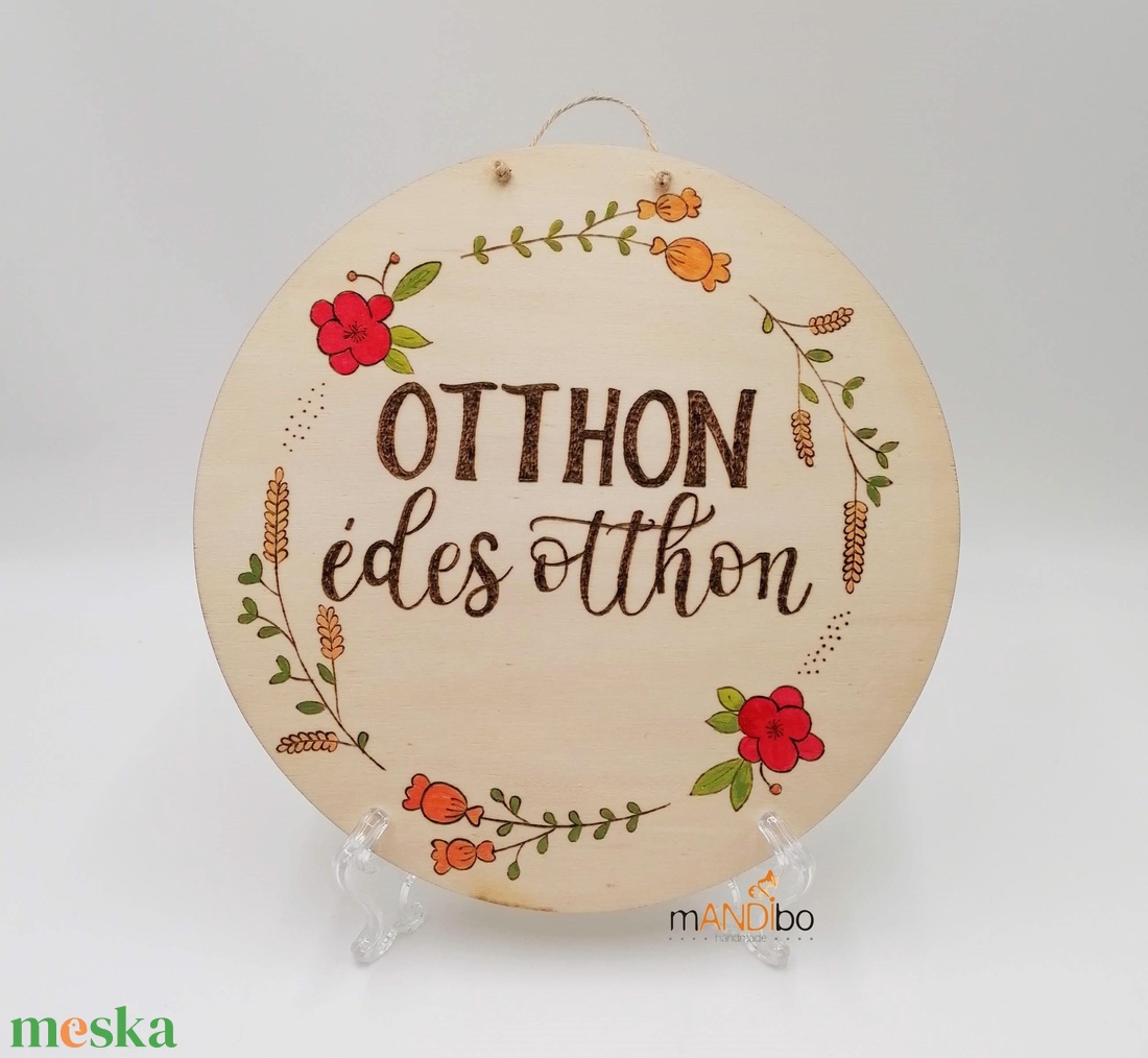 Otthon, édes otthon pirogravírozott kerek kopogtató - falikép - otthon & életmód - dekoráció - kép & falikép - táblakép - Meska.hu Otthon, édes otthon pirogravírozott kerek kopogtató - falikép - otthon & életmód - dekoráció - kép & falikép - táblakép - Meska.hu