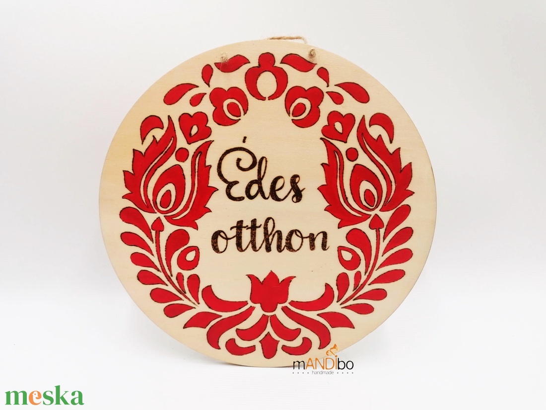 Édes otthon pirogravírozott kerek kopogtató - falikép - otthon & életmód - dekoráció - kép & falikép - táblakép - Meska.hu Édes otthon pirogravírozott kerek kopogtató - falikép - otthon & életmód - dekoráció - kép & falikép - táblakép - Meska.hu