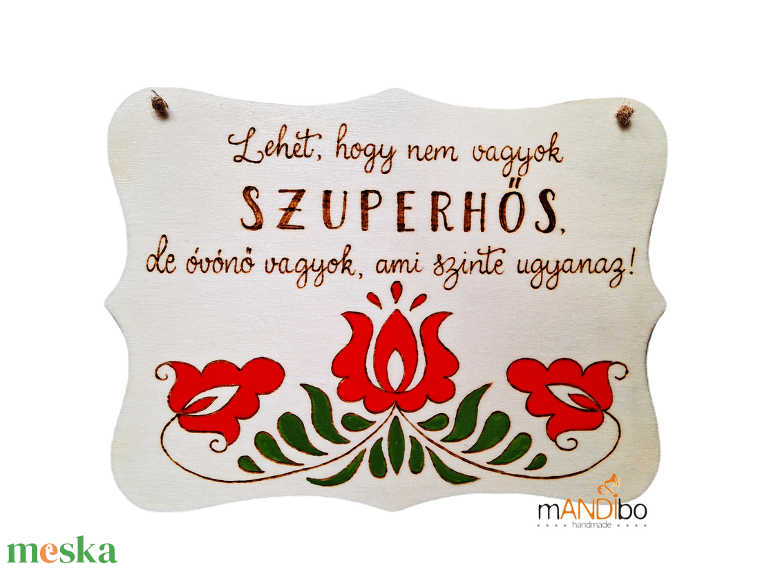 Magyaros mintás szuperhős tanár / tanárnő / óvónő  képecske - otthon & életmód - dekoráció - ajtó- és ablak dekoráció - ajtódísz & kopogtató - Meska.hu