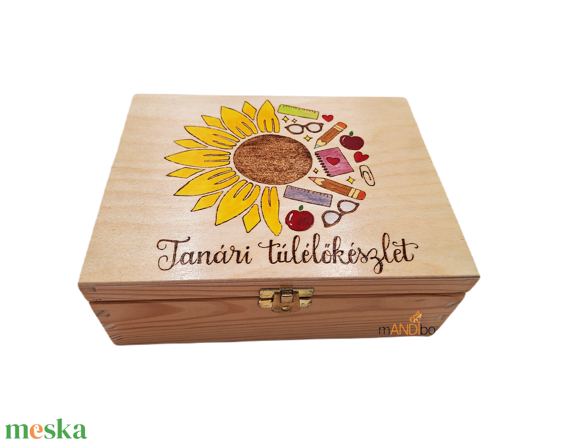 Tanári túlélőkészlet - vicces ajándék pedagógusoknak, óvódai, tanári ballagási ajándék évzáróra, pedagógusnapra - esküvő - emlék & ajándék - doboz - Meska.hu