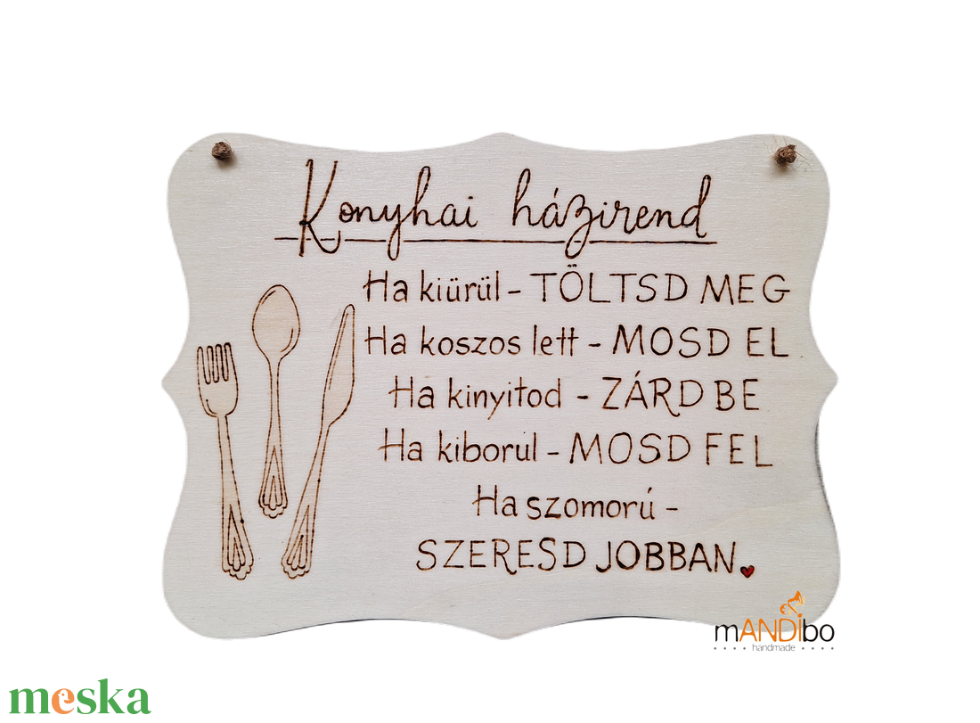 Konyhai házirend pirogravírozott kép - új háziasszonyoknak - otthon & életmód - konyhafelszerelés, tálalás - konyhai dekoráció - konyhai dísz - Meska.hu Konyhai házirend pirogravírozott kép - új háziasszonyoknak - otthon & életmód - konyhafelszerelés, tálalás - konyhai dekoráció - konyhai dísz - Meska.hu