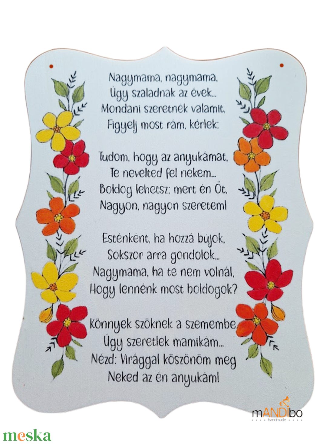 Képecske nagymamának - otthon & életmód - dekoráció - kép & falikép - táblakép - Meska.hu Képecske nagymamának - otthon & életmód - dekoráció - kép & falikép - táblakép - Meska.hu