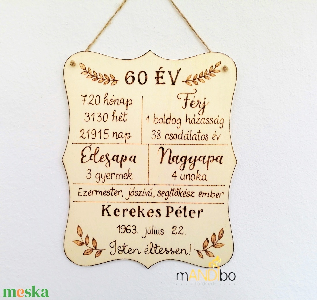Személyre szabható pirogravírozott kép születésnapra - otthon & életmód - dekoráció - kép & falikép - fából készült kép - Meska.hu Személyre szabható pirogravírozott kép születésnapra - otthon & életmód - dekoráció - kép & falikép - fából készült kép - Meska.hu