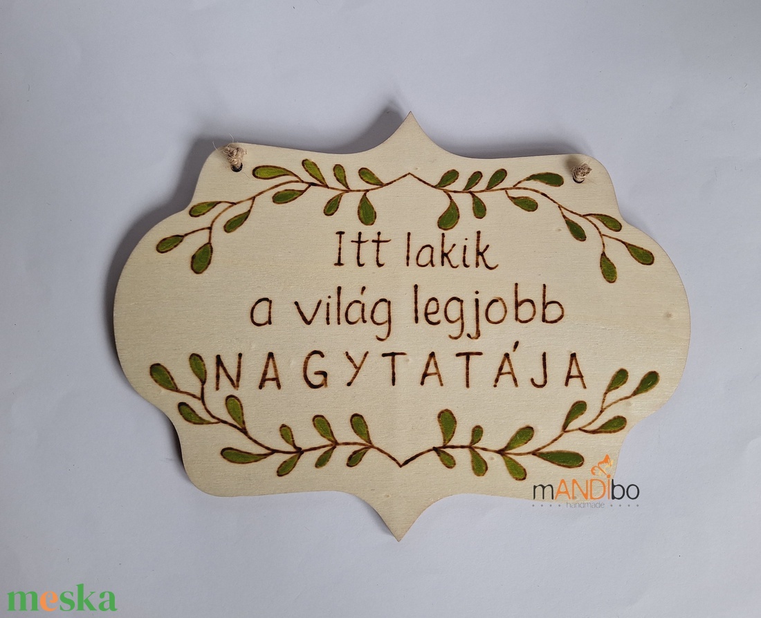 Nagyapának készült képecske  - otthon & életmód - dekoráció - ajtó- és ablak dekoráció - ajtódísz & kopogtató - Meska.hu