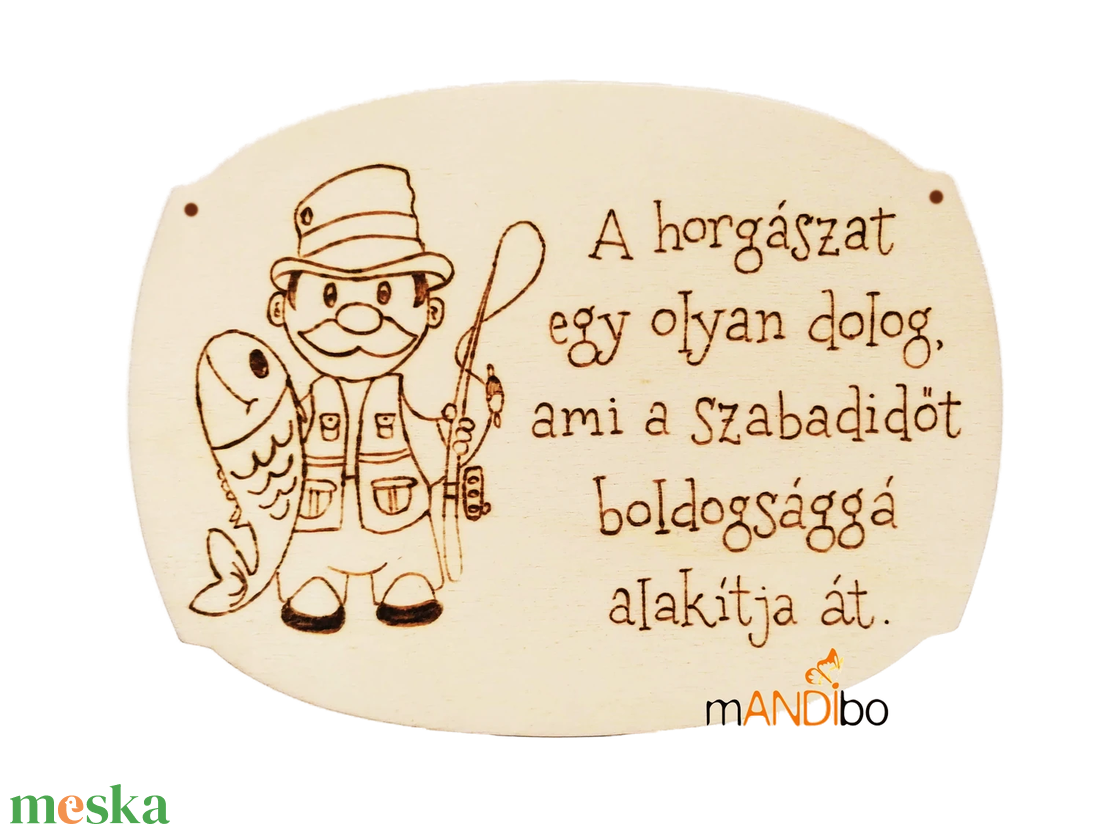 Vicces képecske horgászatkedvelőknek - otthon & életmód - dekoráció - kép & falikép - táblakép - Meska.hu