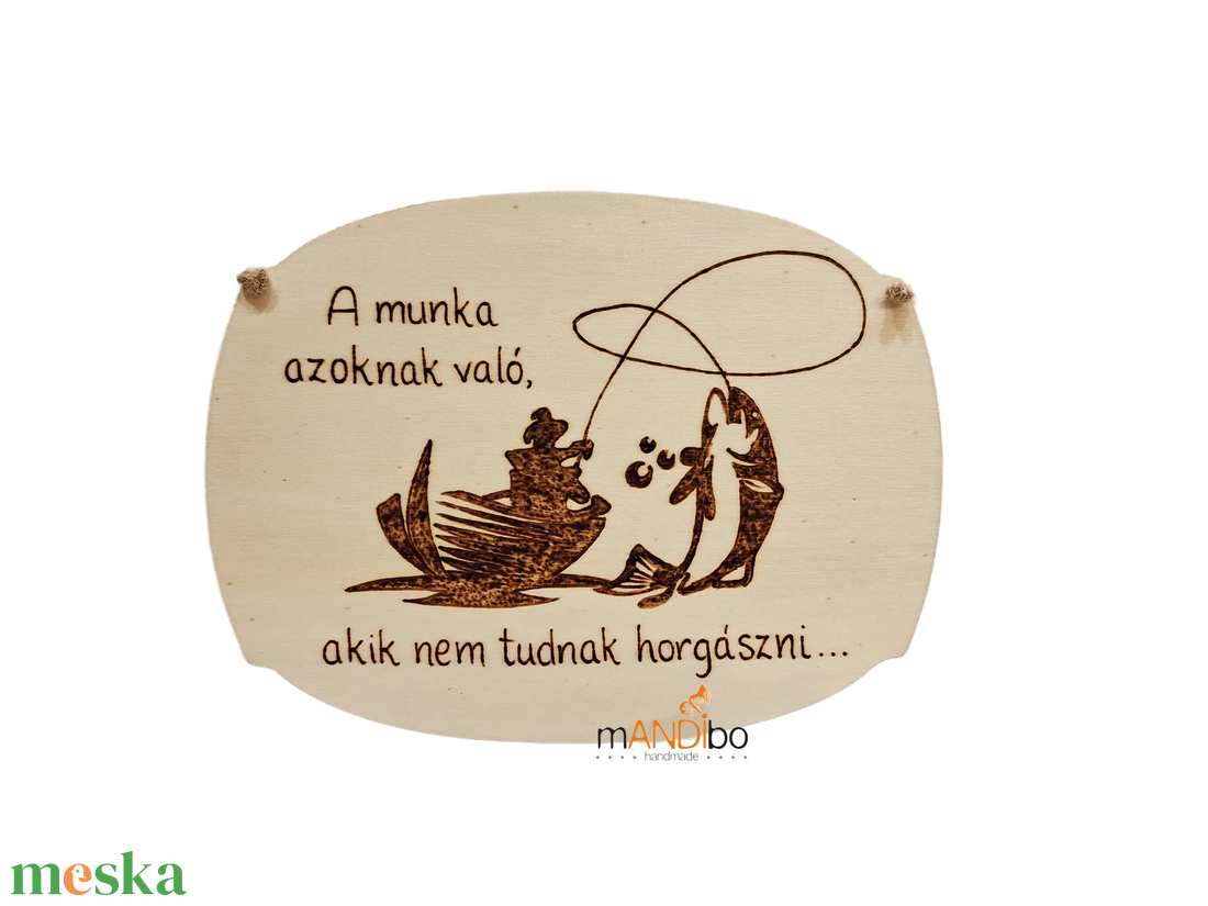 Vicces képecske horgászatkedvelőknek - otthon & életmód - dekoráció - kép & falikép - táblakép - Meska.hu