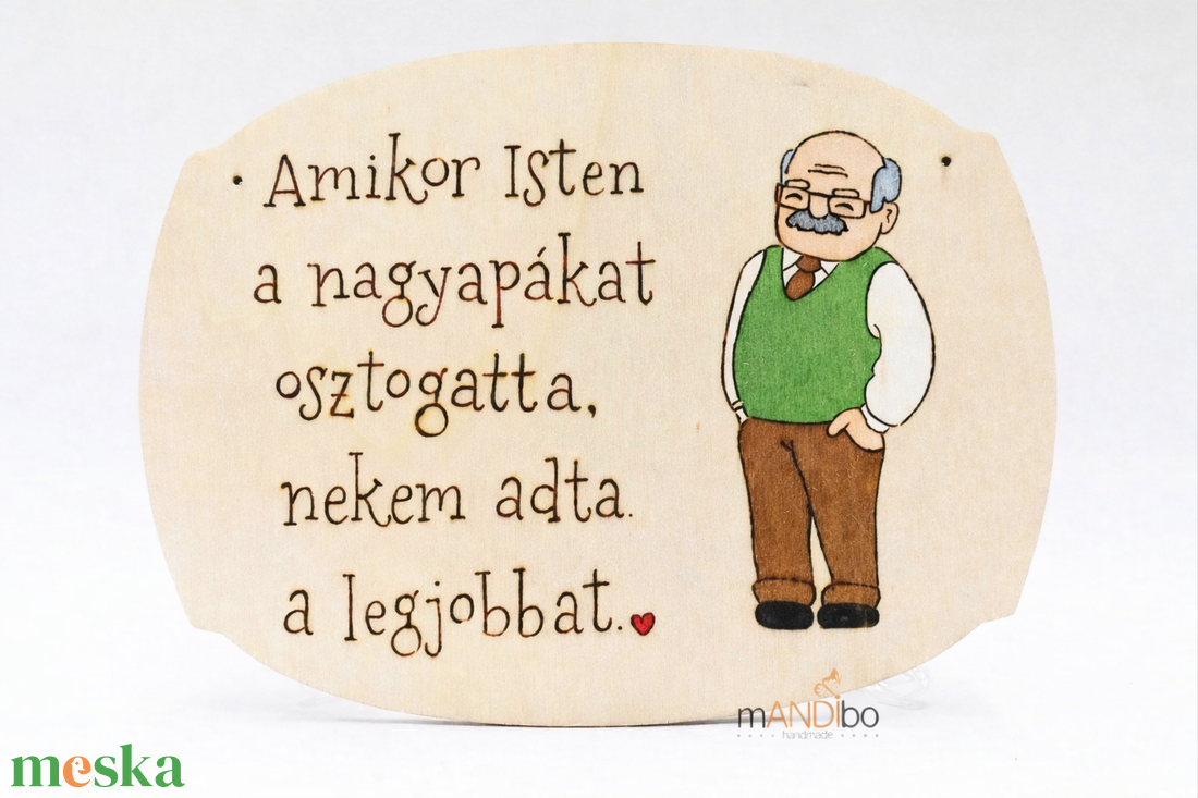 Nagyapának készült képecske  - otthon & életmód - dekoráció - ajtó- és ablak dekoráció - ajtódísz & kopogtató - Meska.hu