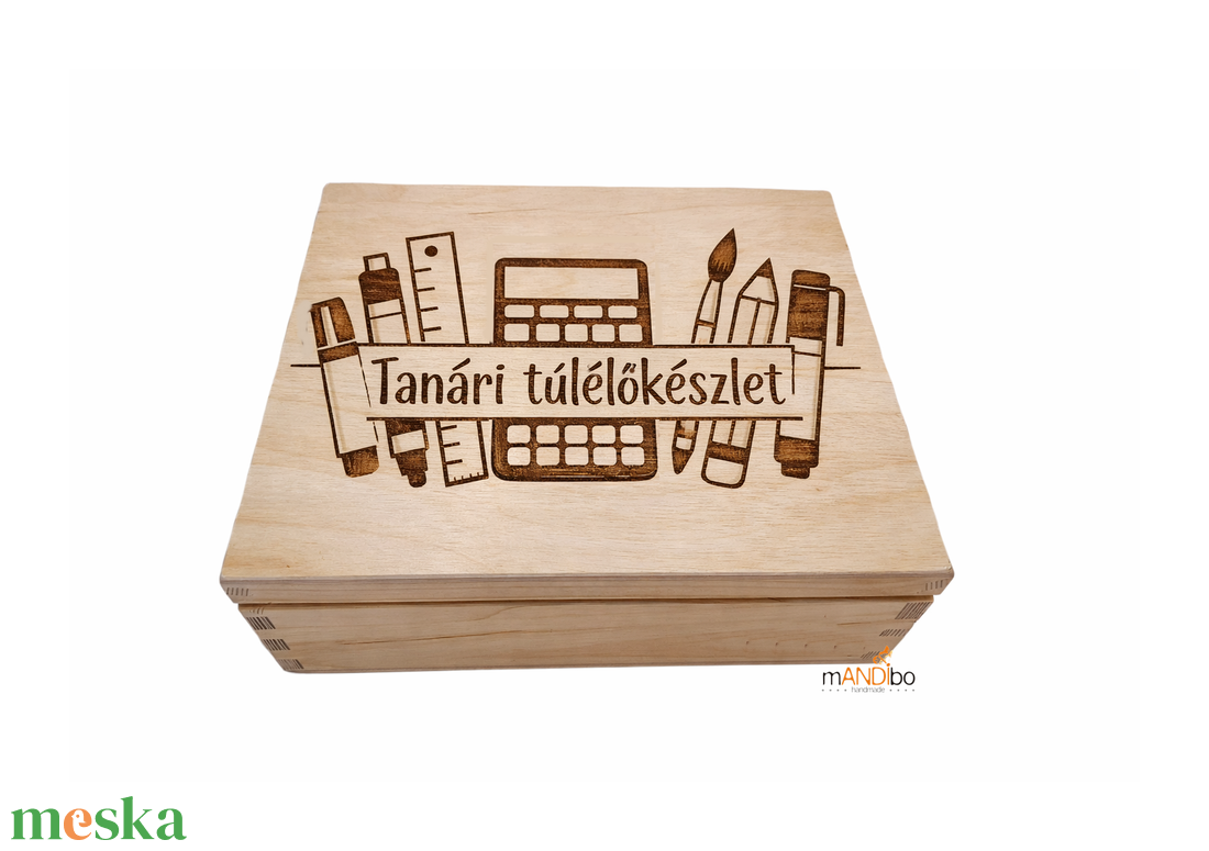 Tanári túlélőkészlet - vicces ajándék pedagógusoknak, óvódai, tanári ballagási ajándék évzáróra, pedagógusnapra - esküvő - emlék & ajándék - doboz - Meska.hu