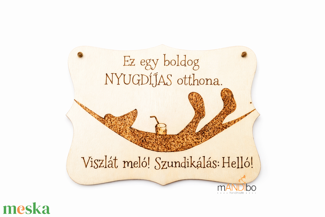 Nyugdíjasoknak készült vicces pirogravírozott képecske - otthon & életmód - dekoráció - kép & falikép - táblakép - Meska.hu