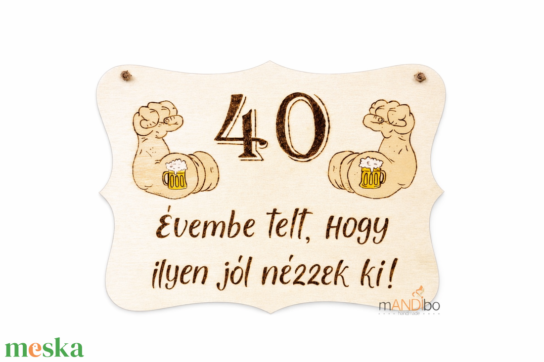 Vicces személyre szabható pirogravírozott születésnapos kép - otthon & életmód - dekoráció - kép & falikép - fából készült kép - Meska.hu