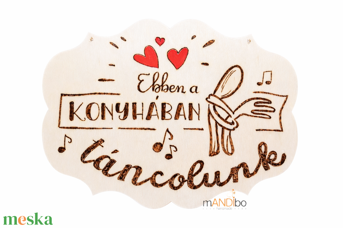 Konyhai vicces pirogravírozott falikép - otthon & életmód - dekoráció - kép & falikép - táblakép - Meska.hu