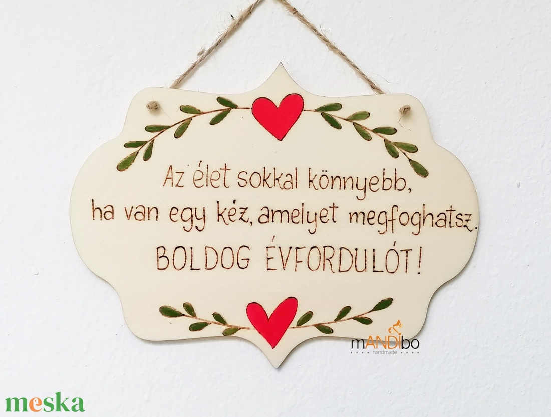 Évfordulóra készült tulipános képecske - otthon & életmód - dekoráció - ajtó- és ablak dekoráció - ajtódísz & kopogtató - Meska.hu