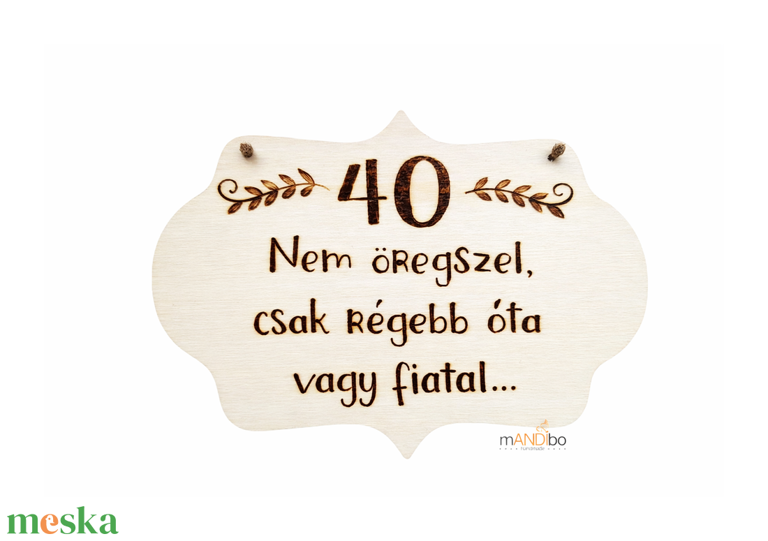 Vicces személyre szabható pirogravírozott születésnapos kép - otthon & életmód - dekoráció - kép & falikép - fából készült kép - Meska.hu