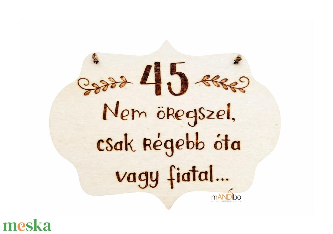 Vicces személyre szabható pirogravírozott születésnapos kép - otthon & életmód - dekoráció - kép & falikép - fából készült kép - Meska.hu
