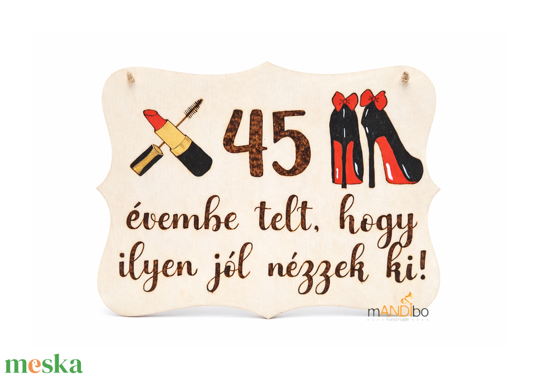 Vicces személyre szabható pirogravírozott születésnapos kép - otthon & életmód - dekoráció - kép & falikép - fából készült kép - Meska.hu