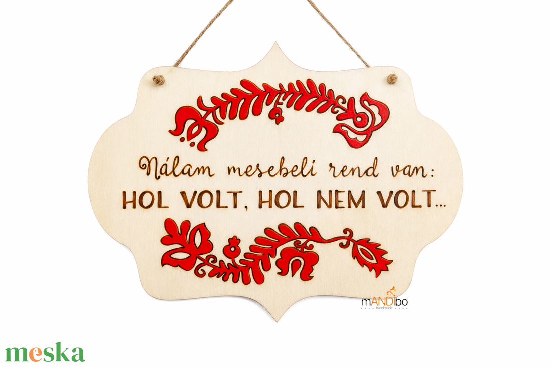 Mesebeli rend pirogravírozott kép - otthon & életmód - dekoráció - ajtó- és ablak dekoráció - ajtódísz & kopogtató - Meska.hu