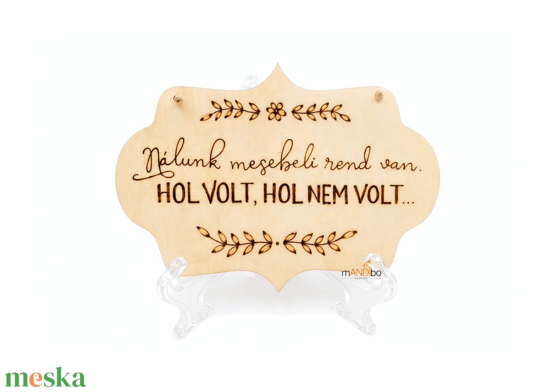 Mesebeli rend pirogravírozott kép - otthon & életmód - dekoráció - ajtó- és ablak dekoráció - ajtódísz & kopogtató - Meska.hu