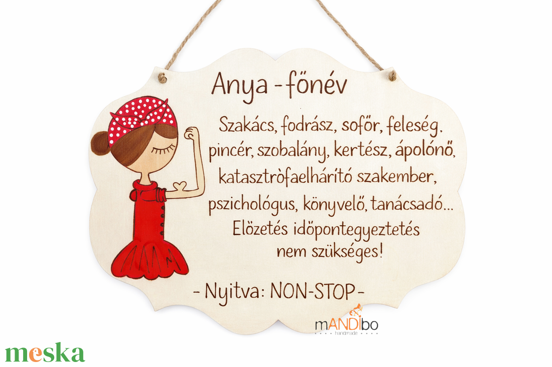 Pirogravírozott kép anyának - otthon & életmód - dekoráció - kép & falikép - fából készült kép - Meska.hu