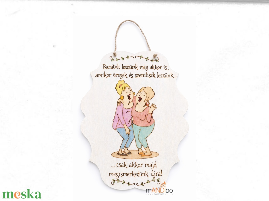 Pirogravírozott kép barátnőnek - otthon & életmód - dekoráció - kép & falikép - fából készült kép - Meska.hu