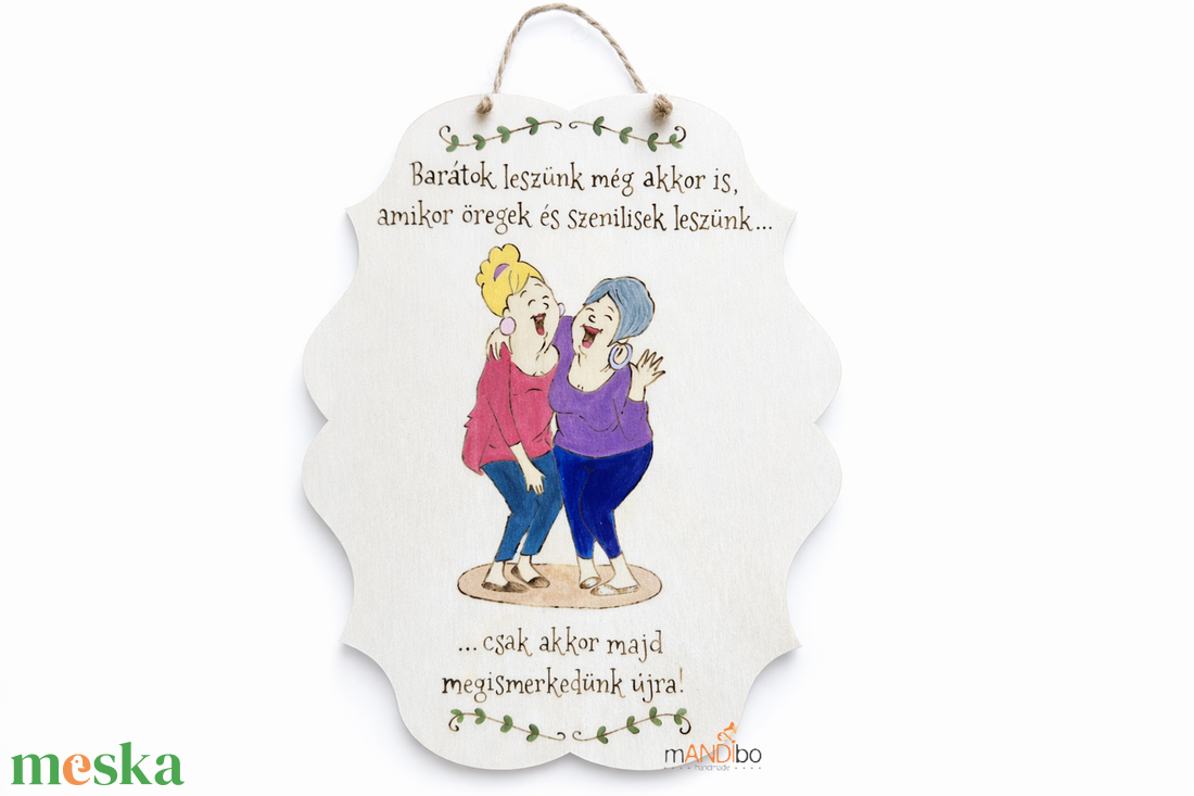 Pirogravírozott kép barátnőnek - otthon & életmód - dekoráció - kép & falikép - fából készült kép - Meska.hu
