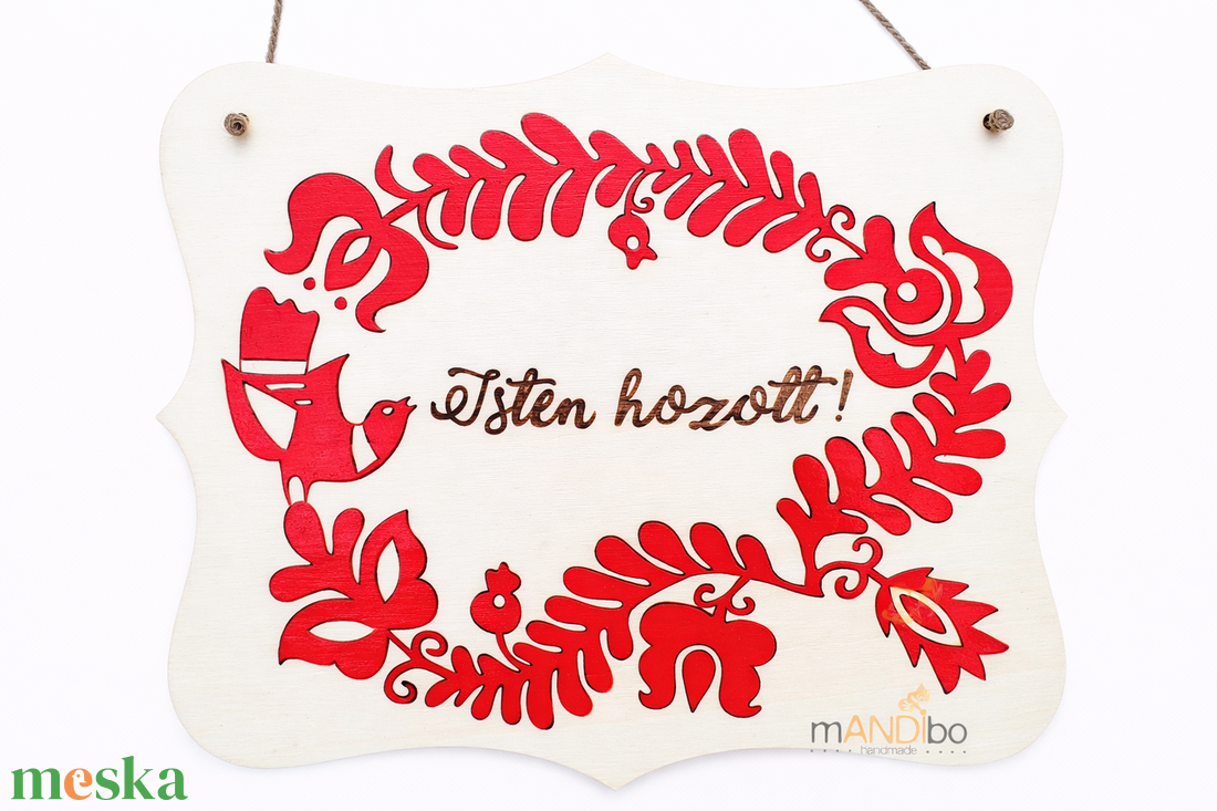 Személyre szabható magyar népmesés mintás pirogravírozott kép  - otthon & életmód - dekoráció - ajtó- és ablak dekoráció - ajtódísz & kopogtató - Meska.hu