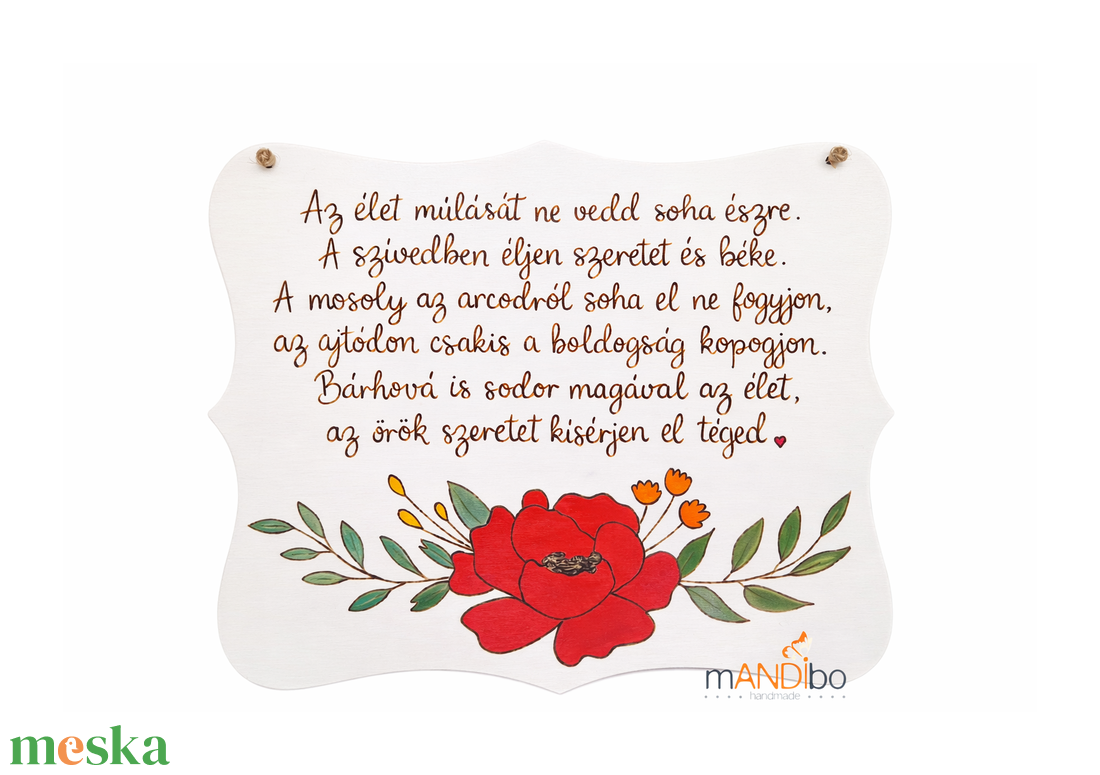 Pirogravírozott kép születésnapra - otthon & életmód - dekoráció - kép & falikép - fából készült kép - Meska.hu