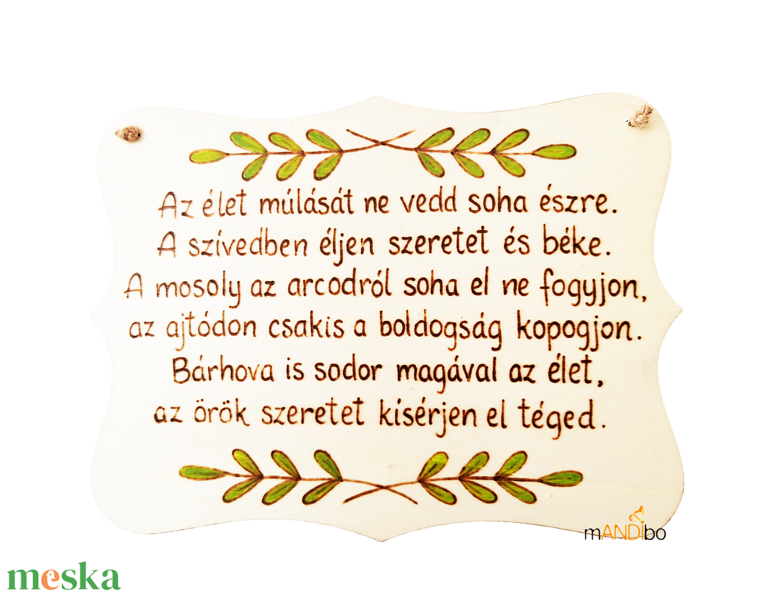 Pirogravírozott kép születésnapra - otthon & életmód - dekoráció - kép & falikép - fából készült kép - Meska.hu