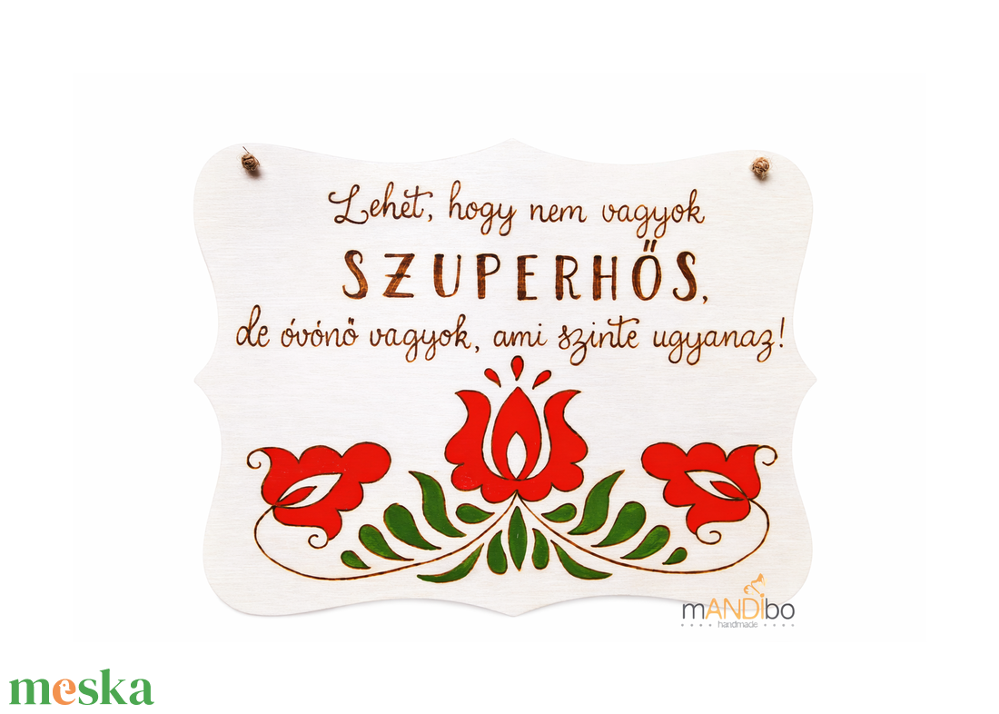 Magyaros mintás szuperhős tanár / tanárnő / óvónő  képecske - otthon & életmód - dekoráció - ajtó- és ablak dekoráció - ajtódísz & kopogtató - Meska.hu