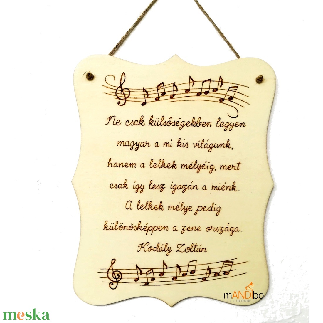 Pirogravírozott idézetes kép  - otthon & életmód - dekoráció - kép & falikép - fából készült kép - Meska.hu