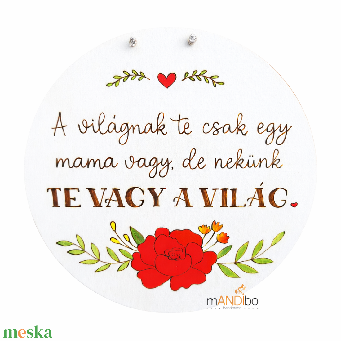 Nők napjára, Anyák napjára, szülinapra készült pirogravírozott képecske - otthon & életmód - dekoráció - kép & falikép - táblakép - Meska.hu