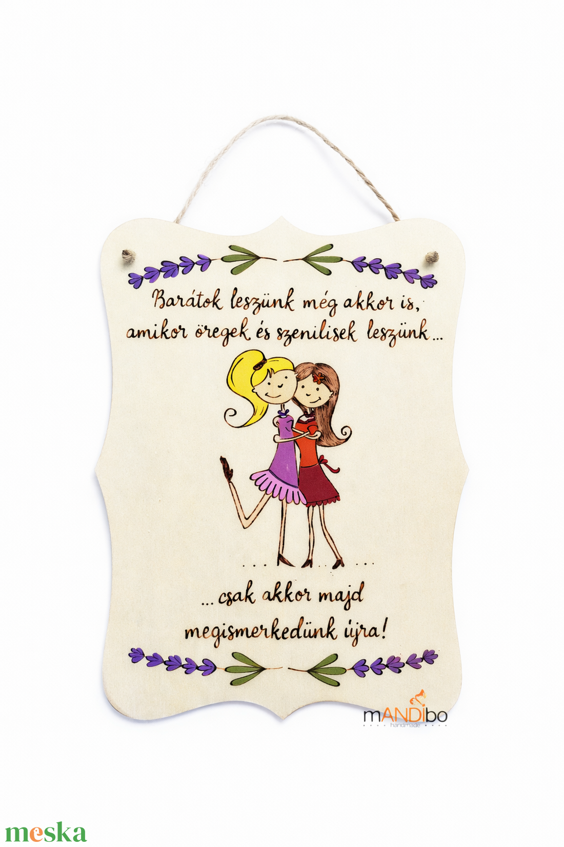 Pirogravírozott kép barátnőnek - otthon & életmód - dekoráció - kép & falikép - fából készült kép - Meska.hu