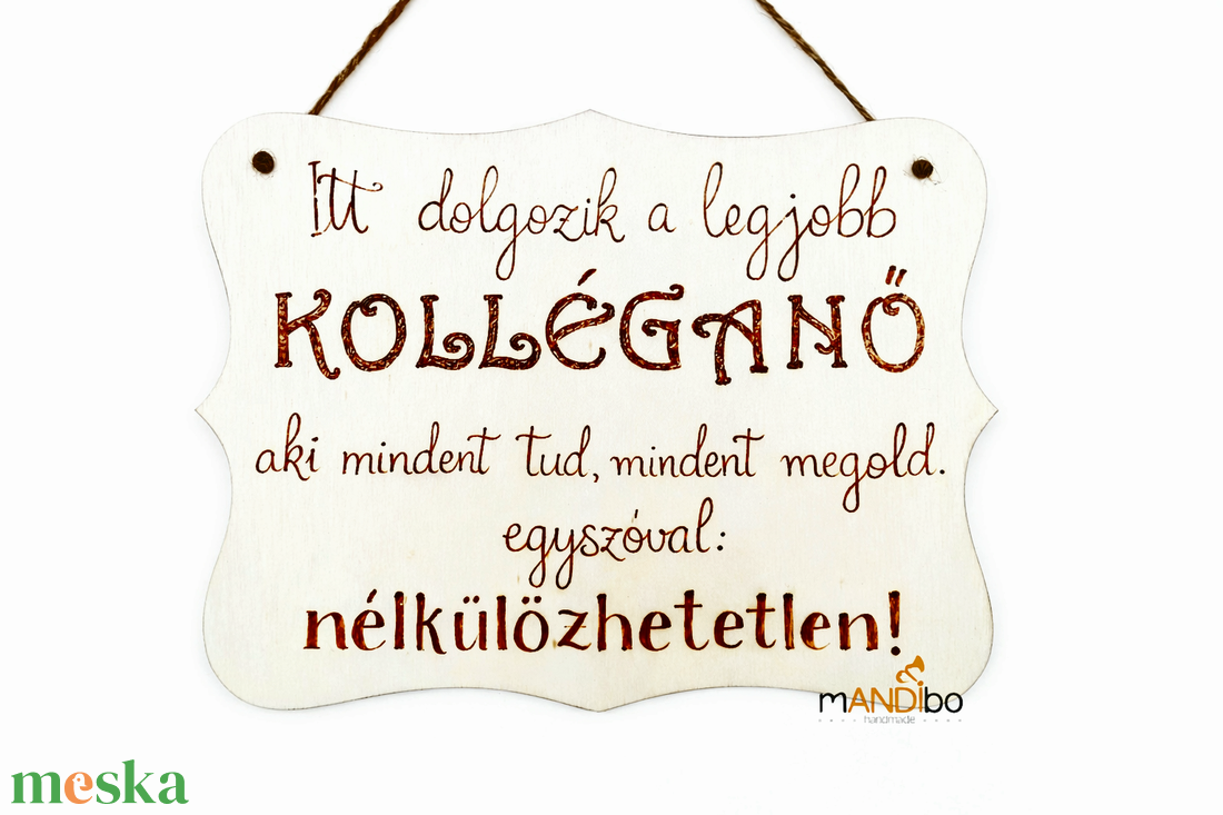 Kollégáknak és kolléganőknek készült pirogravírozott képecske - otthon & életmód - dekoráció - kép & falikép - táblakép - Meska.hu