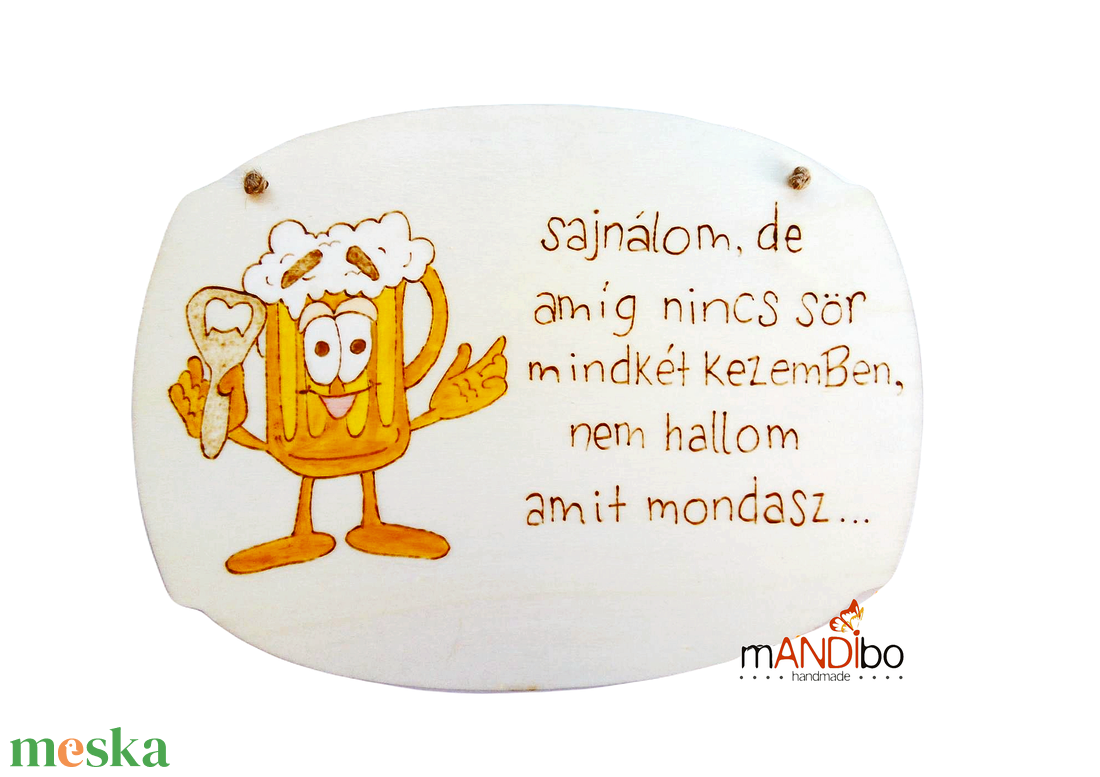 Vicces képecske sörkedvelőknek - otthon & életmód - dekoráció - kép & falikép - táblakép - Meska.hu