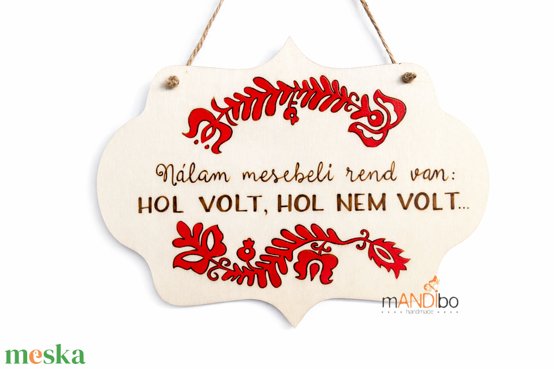 Mesebeli rend pirogravírozott kép - otthon & életmód - dekoráció - ajtó- és ablak dekoráció - ajtódísz & kopogtató - Meska.hu