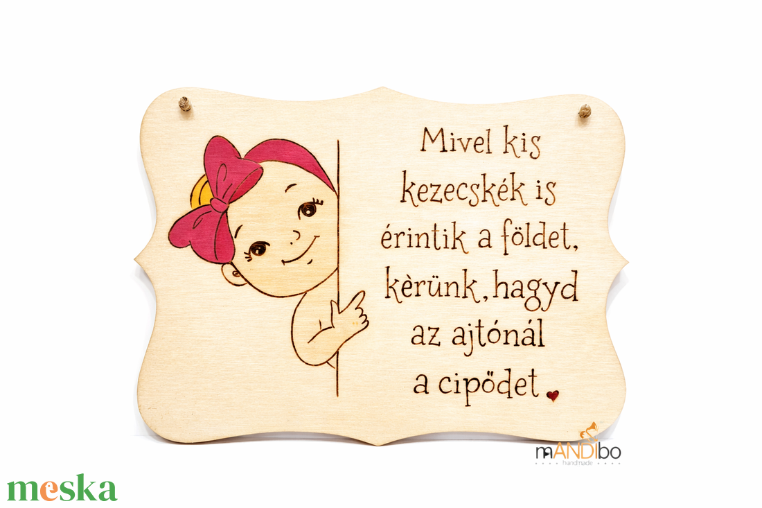 Kisgyerekes szülőknek - vicces pirogravírozott kép  - baba - mama - babaszoba dekoráció - babaszoba kép - Meska.hu