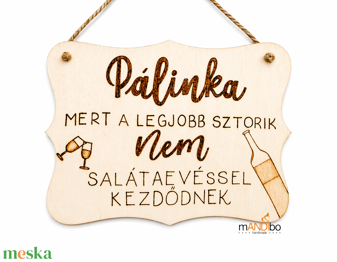 Vicces pálinkás pirogravírozott képecske - otthon & életmód - dekoráció - kép & falikép - táblakép - Meska.hu