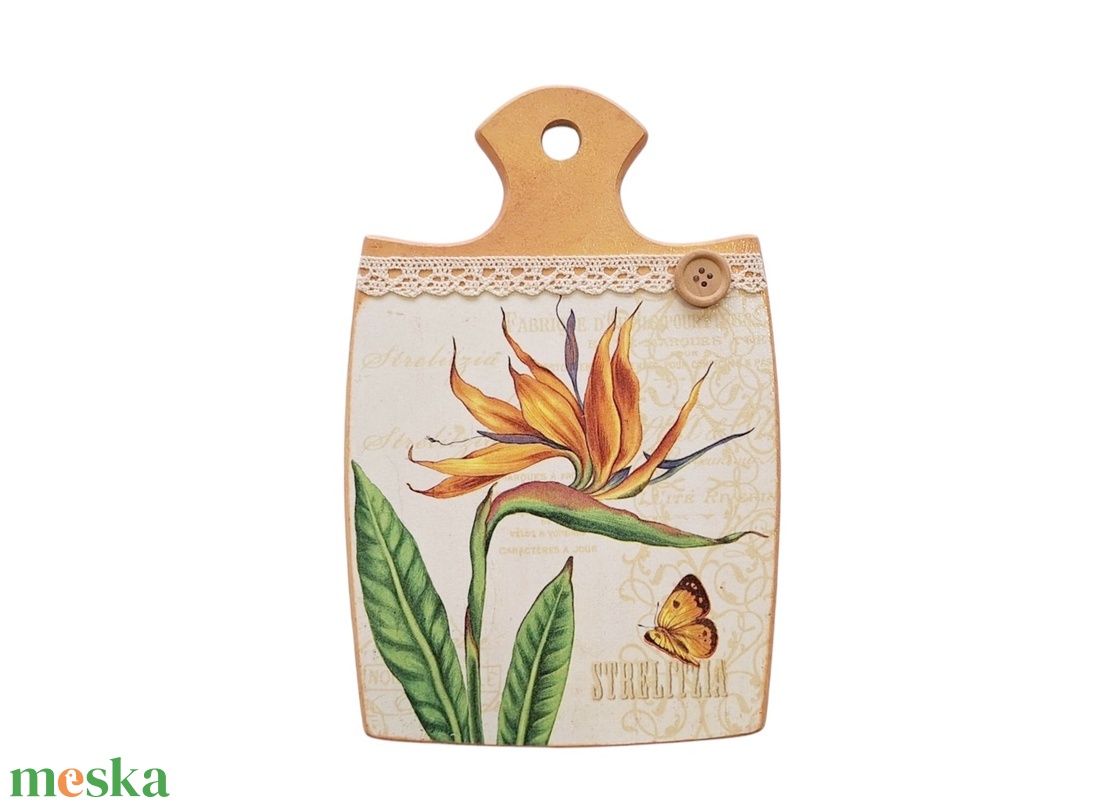 Virágos konyhai vágódeszka falikép dekoráció - otthon & életmód - konyhafelszerelés, tálalás - konyhai dekoráció - konyhai dísz - Meska.hu