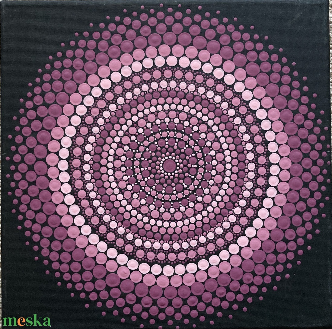 Mályva-rózsaszín pontozott mandala - otthon & életmód - dekoráció - spiritualitás - mandala - Meska.hu Mályva-rózsaszín pontozott mandala - otthon & életmód - dekoráció - spiritualitás - mandala - Meska.hu