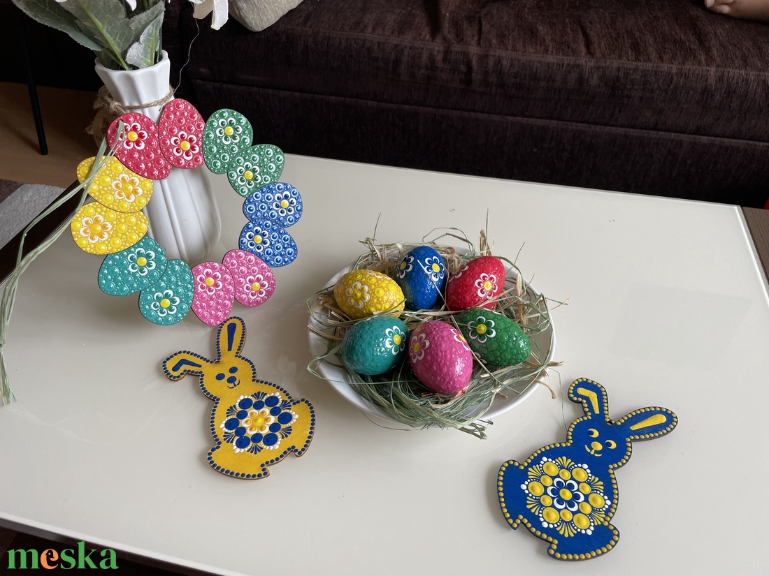 Húsvéti kopogtató - otthon & életmód - dekoráció - dísztárgy - Meska.hu Húsvéti kopogtató - otthon & életmód - dekoráció - dísztárgy - Meska.hu