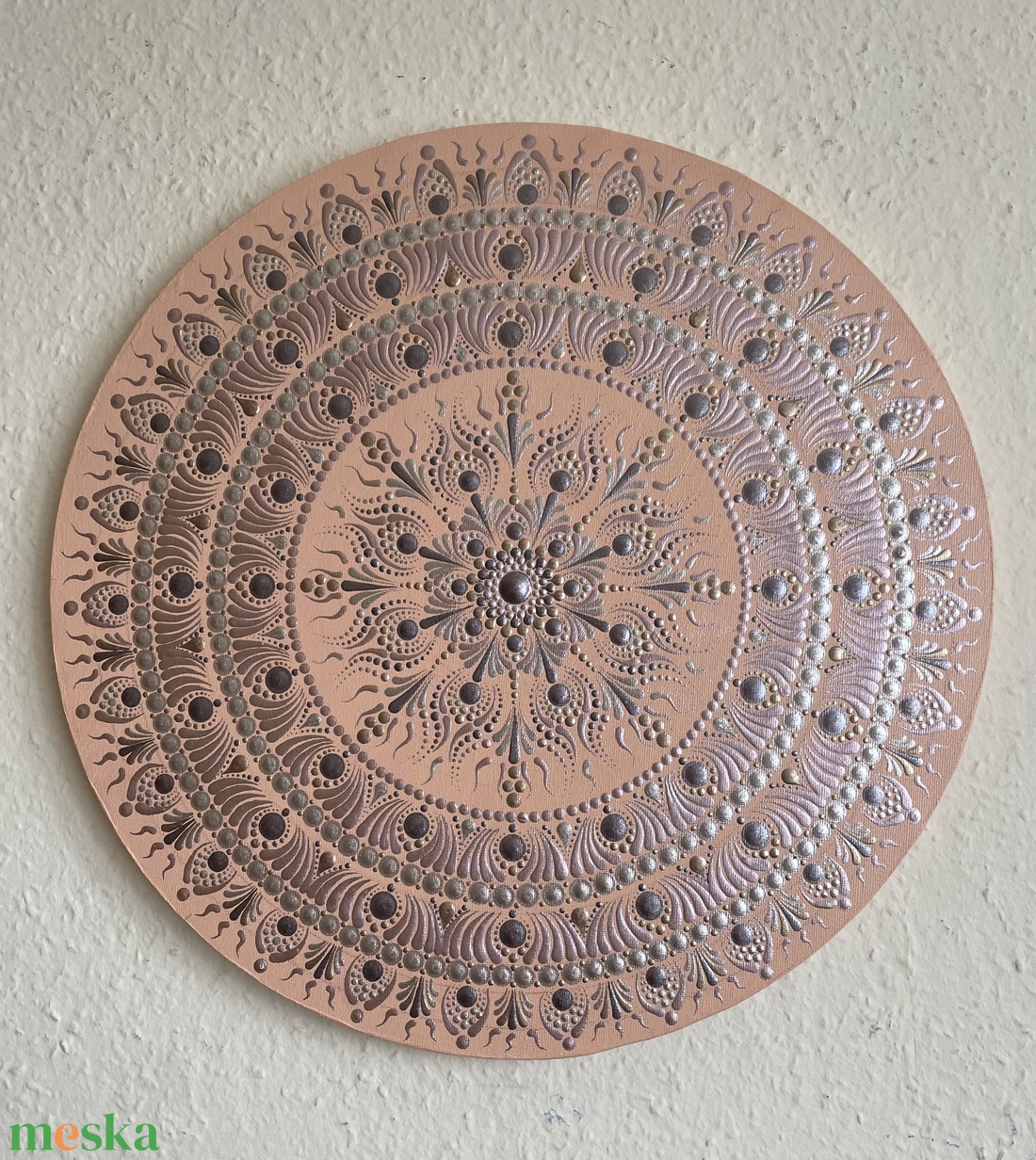 Barack-bronz-rosegold színű mandala - otthon & életmód - dekoráció - spiritualitás - mandala - Meska.hu Barack-bronz-rosegold színű mandala - otthon & életmód - dekoráció - spiritualitás - mandala - Meska.hu