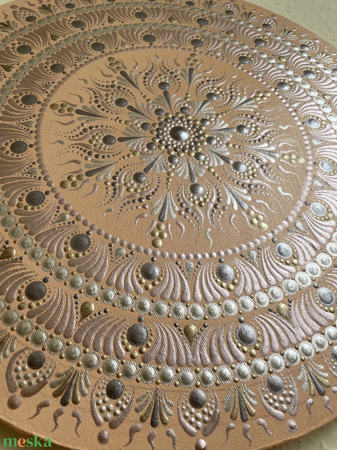 Barack-bronz-rosegold színű mandala - otthon & életmód - dekoráció - spiritualitás - mandala - Meska.hu Barack-bronz-rosegold színű mandala - otthon & életmód - dekoráció - spiritualitás - mandala - Meska.hu