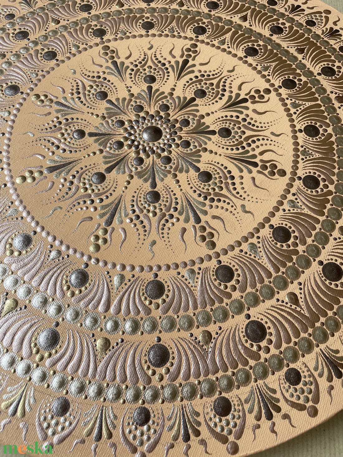 Barack-bronz-rosegold színű mandala - otthon & életmód - dekoráció - spiritualitás - mandala - Meska.hu Barack-bronz-rosegold színű mandala - otthon & életmód - dekoráció - spiritualitás - mandala - Meska.hu