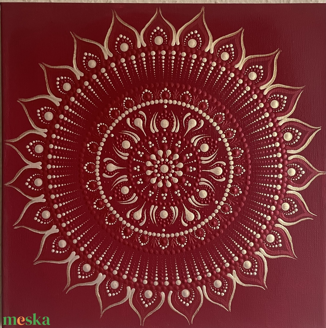 Arany-bordó pontozott mandala - otthon & életmód - dekoráció - spiritualitás - mandala - Meska.hu Arany-bordó pontozott mandala - otthon & életmód - dekoráció - spiritualitás - mandala - Meska.hu