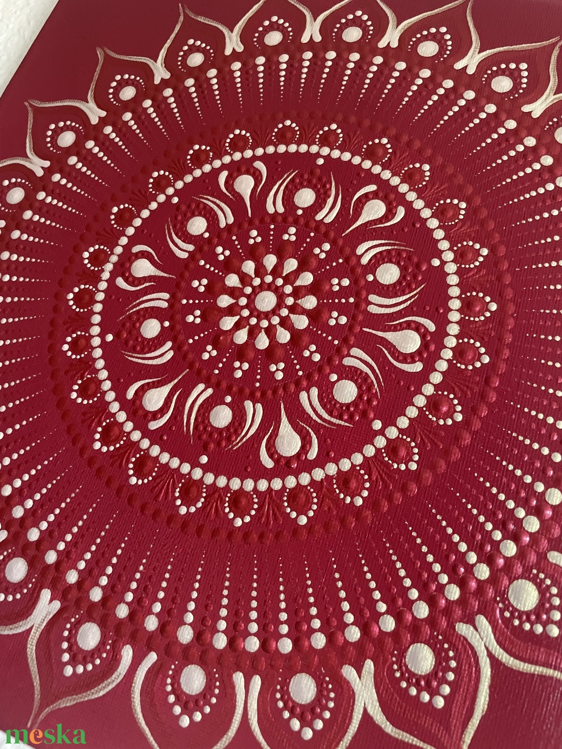 Arany-bordó pontozott mandala - otthon & életmód - dekoráció - spiritualitás - mandala - Meska.hu Arany-bordó pontozott mandala - otthon & életmód - dekoráció - spiritualitás - mandala - Meska.hu
