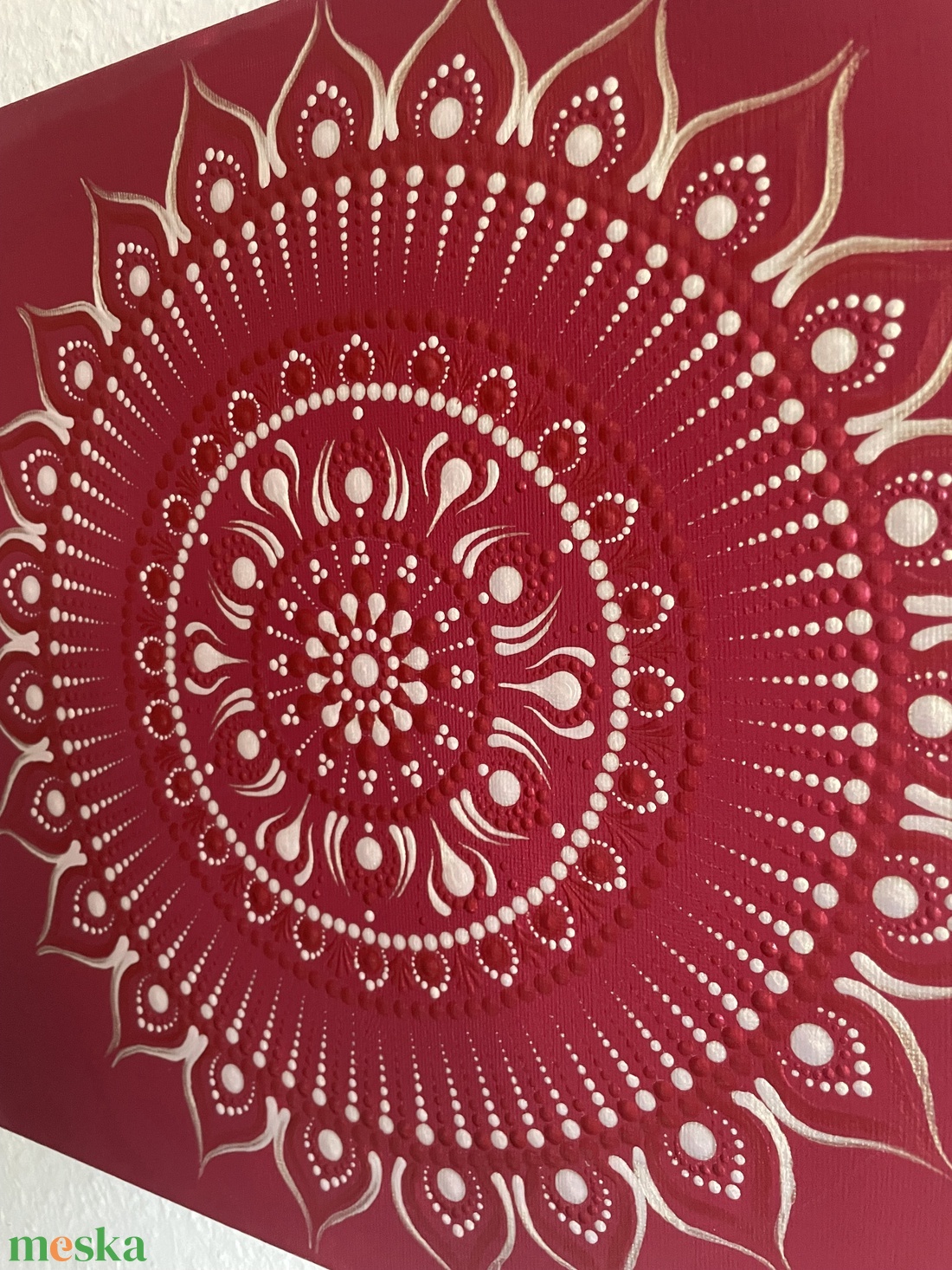 Arany-bordó pontozott mandala - otthon & életmód - dekoráció - spiritualitás - mandala - Meska.hu Arany-bordó pontozott mandala - otthon & életmód - dekoráció - spiritualitás - mandala - Meska.hu