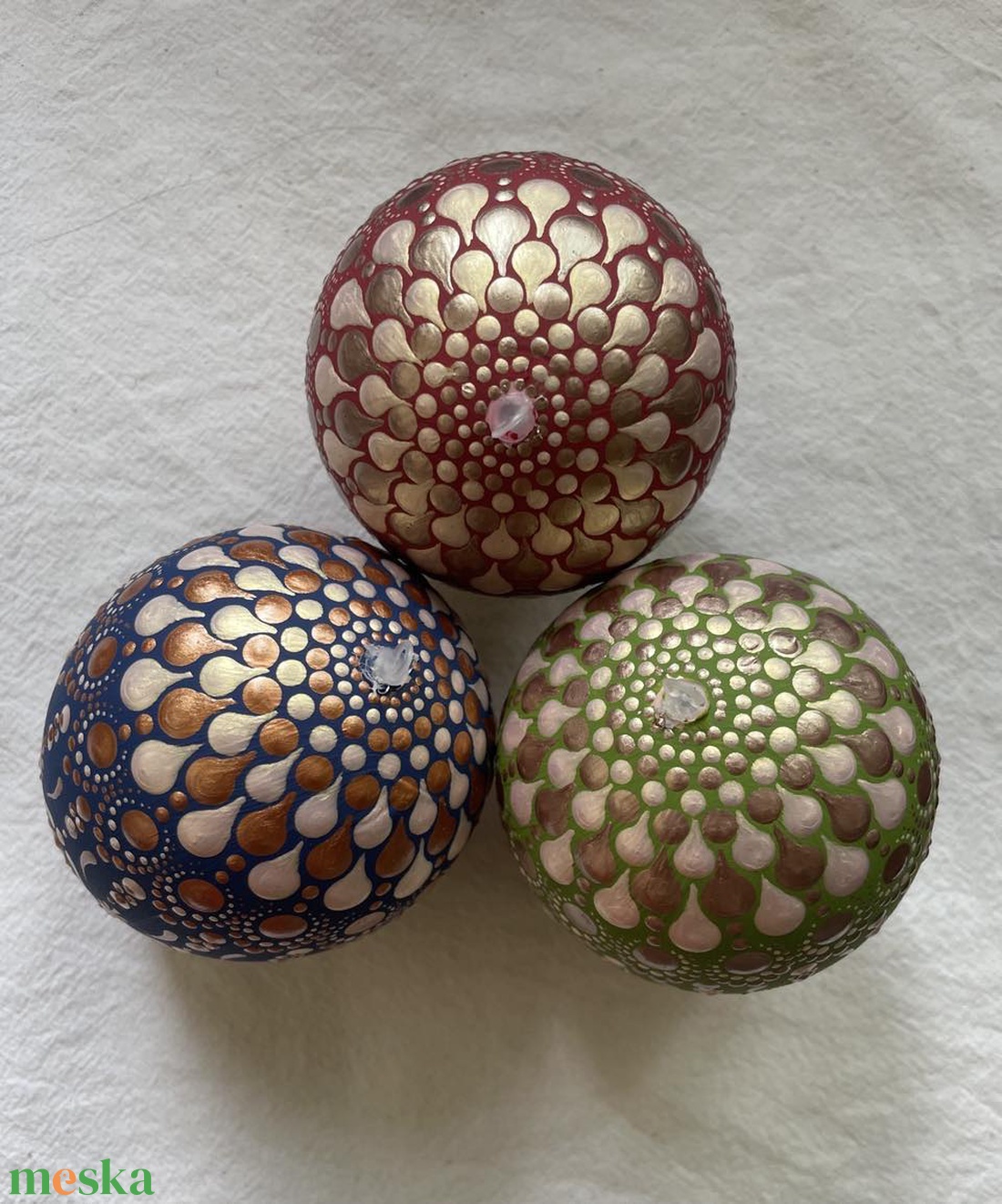 Húsvéti tojás (3 db nagyméretű tojás) - ünnepi díszek, dekorációk - húsvéti díszek és dekorációk - húsvéti tojásfadíszek - Meska.hu