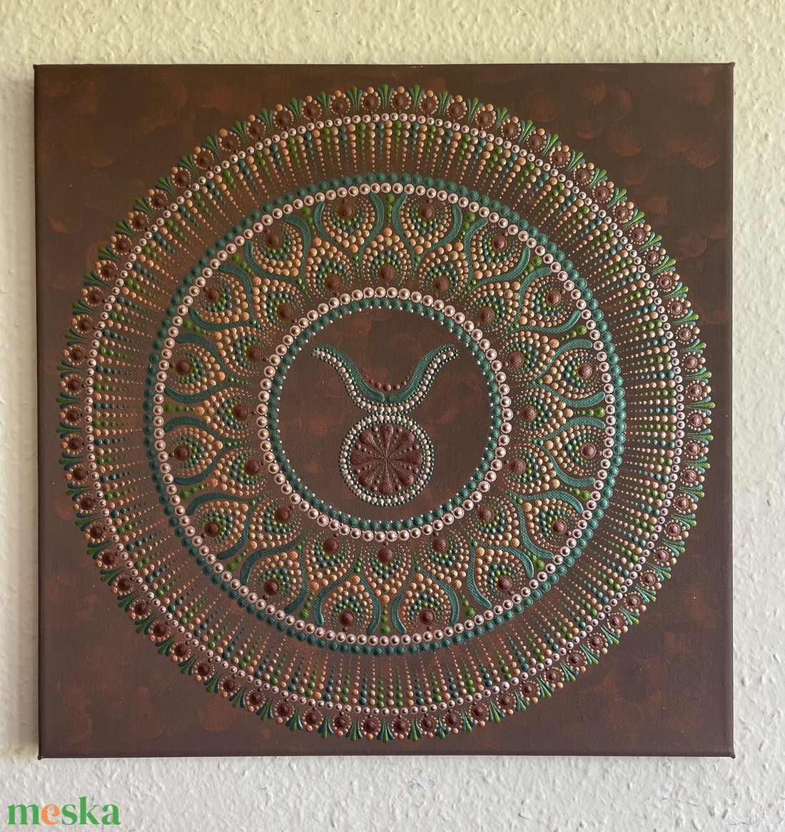 Bika mandala festmény - otthon & életmód - dekoráció - spiritualitás - mandala - Meska.hu