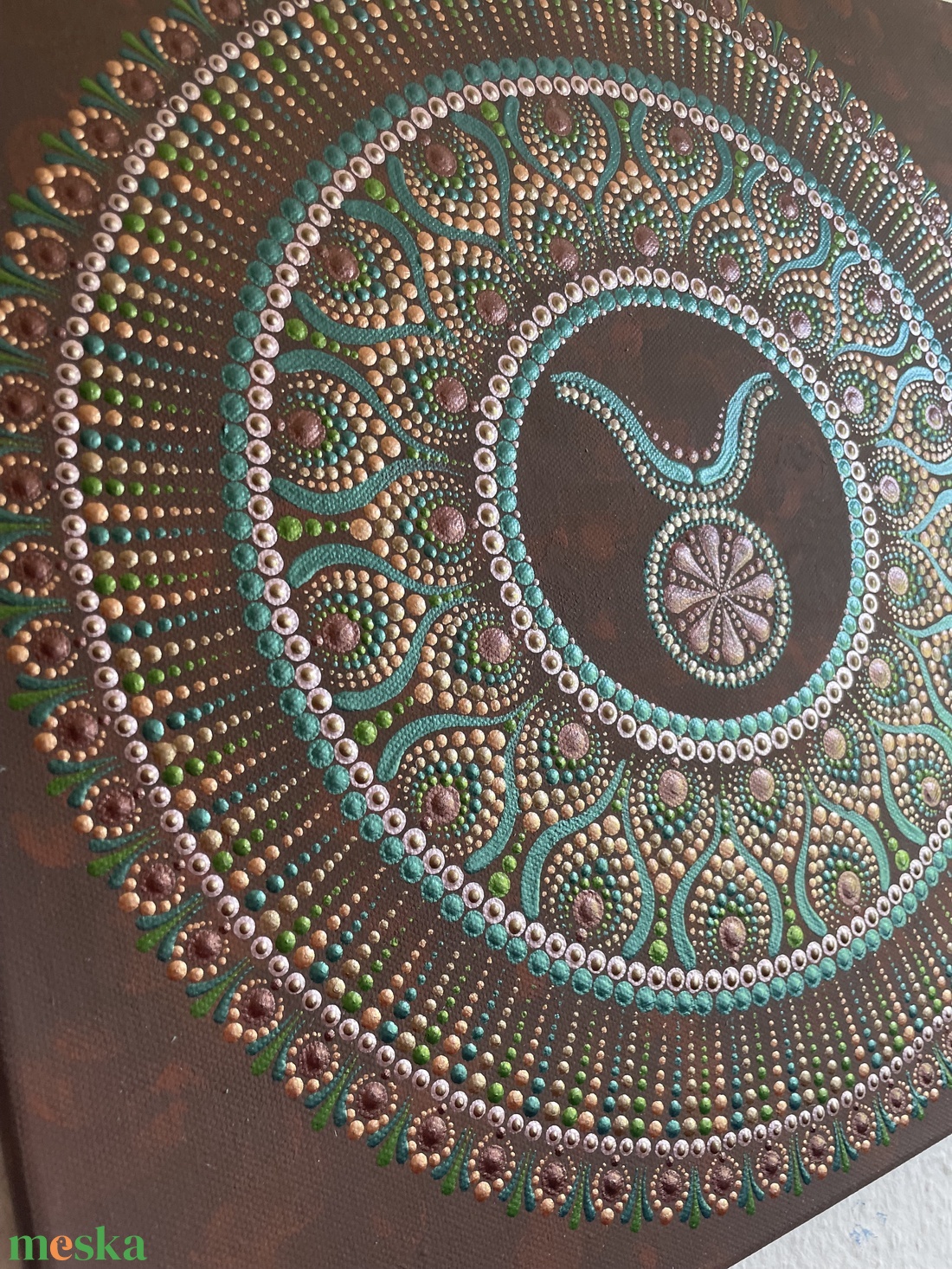 Bika mandala festmény - otthon & életmód - dekoráció - spiritualitás - mandala - Meska.hu