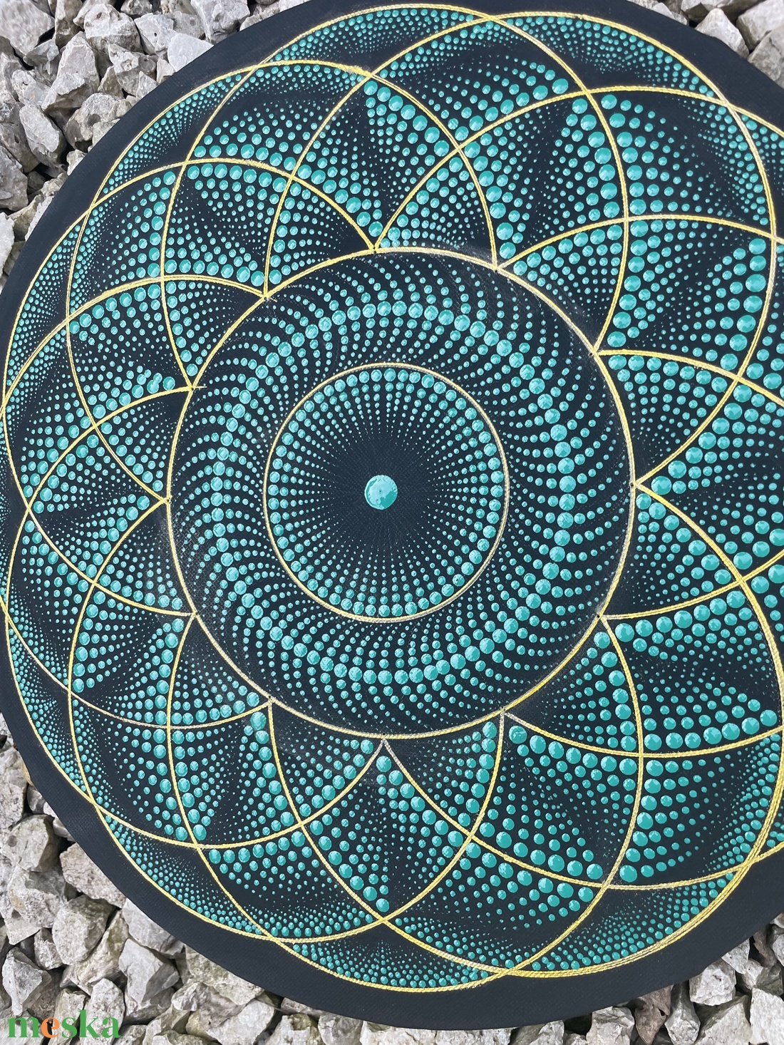 Geometrikus mandala türkiz-arany színben - otthon & életmód - dekoráció - spiritualitás - mandala - Meska.hu Geometrikus mandala türkiz-arany színben - otthon & életmód - dekoráció - spiritualitás - mandala - Meska.hu