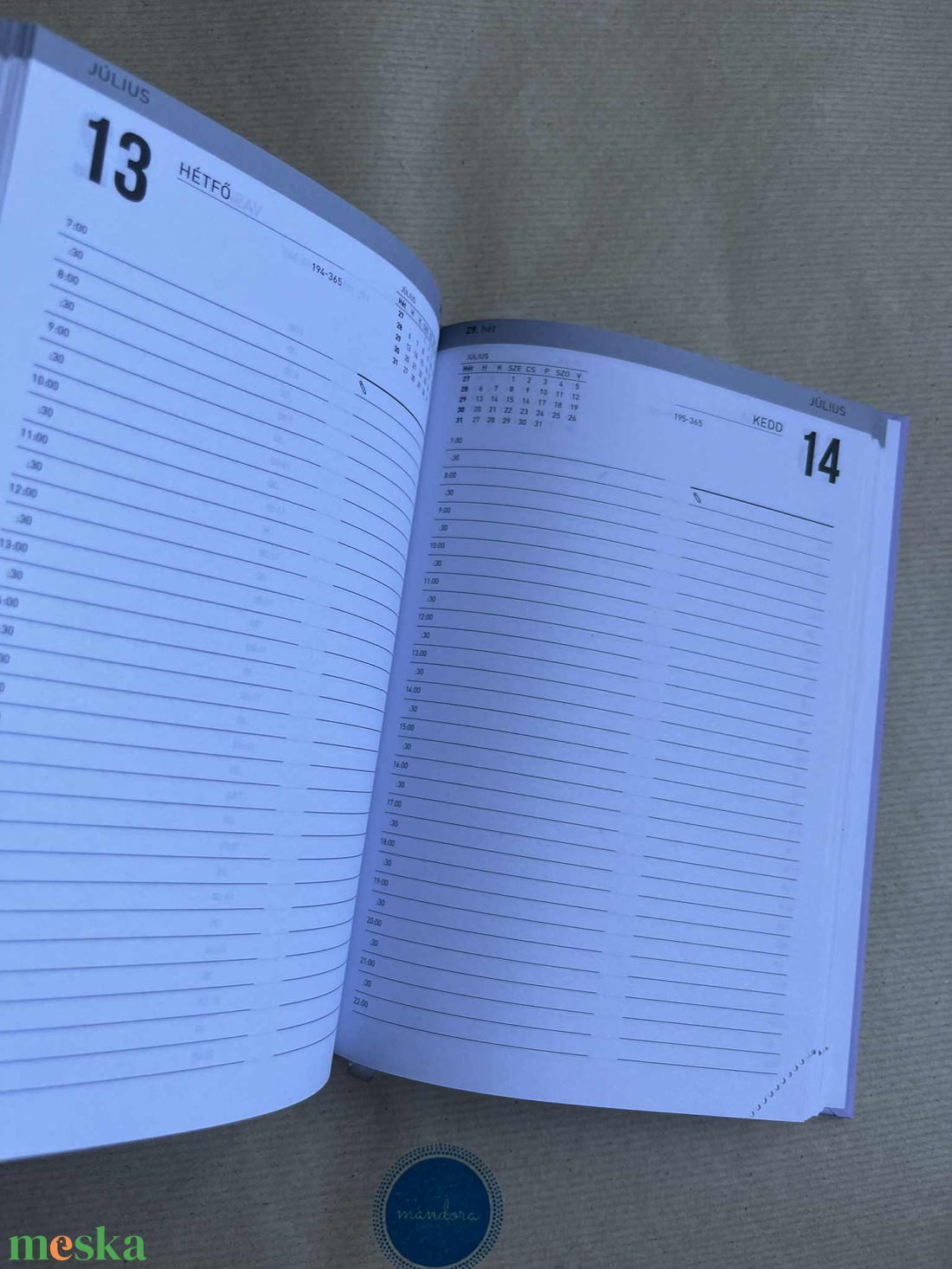 Mandalás határidőnapló - lila - otthon & életmód - papír, írószer - naptár & tervező - Meska.hu